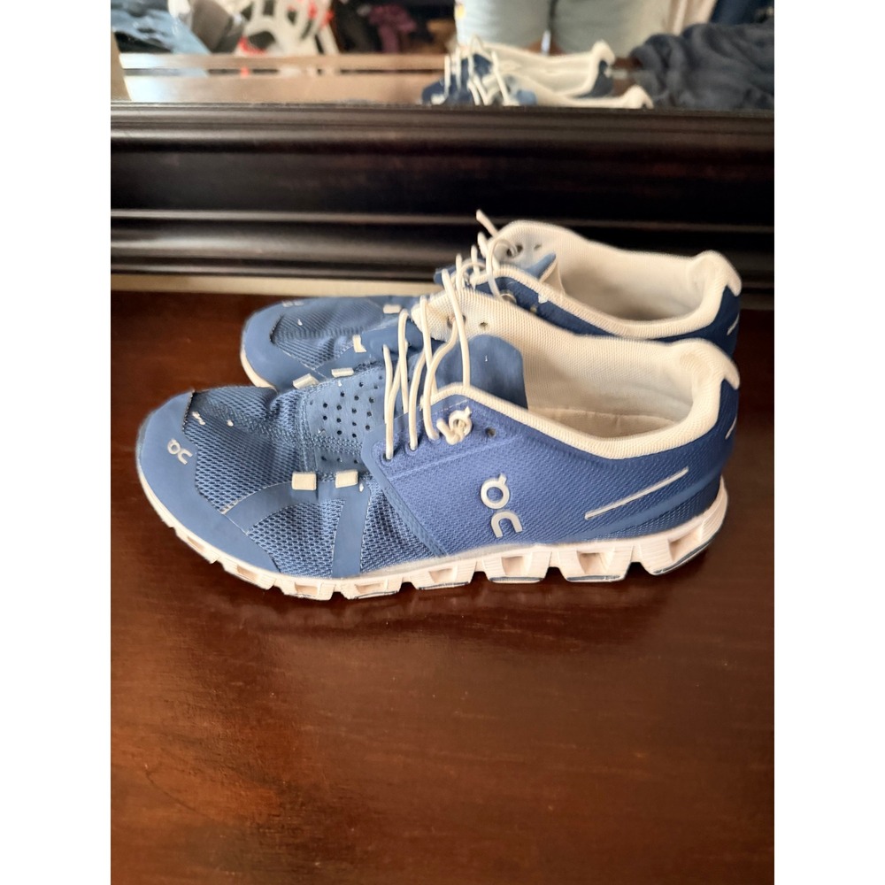 On Running Cloud Sneakers Women Size 6 Blue Lightweight Running Shoes - Picture 6 of 6